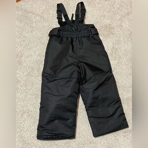 Cat & Jack Black Kids snow bibs 2t